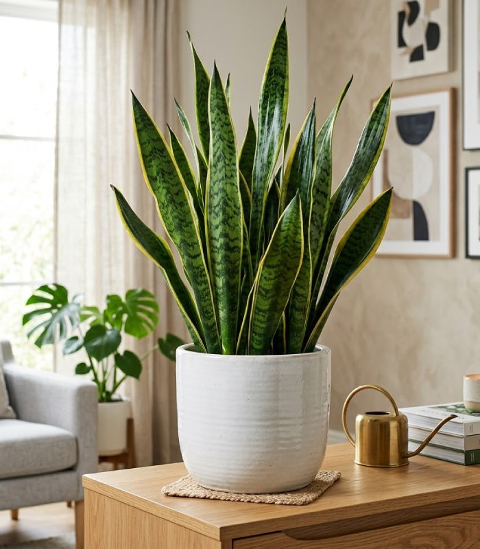 Healthy snake plant